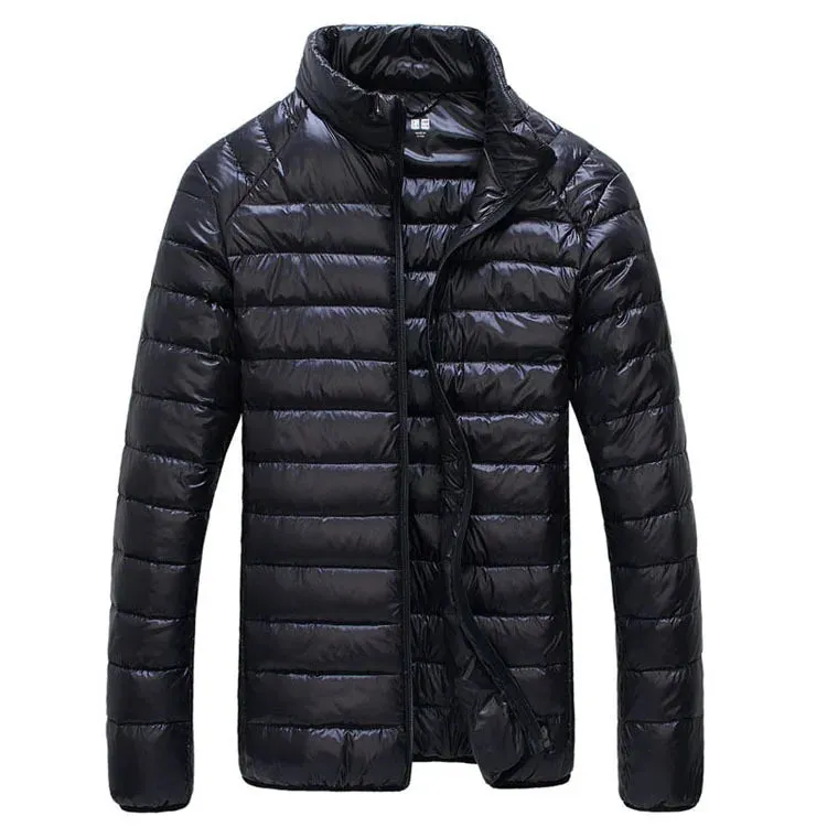 0-10℃ Men Winter Jackets Autumn Winter Ultra Light Duck Down Jackets Casual Portable Puffy Winter Coat for Men 4XL 5XL 6XL