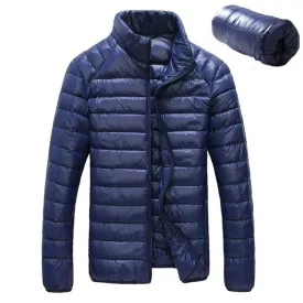 0-10℃ Men Winter Jackets Autumn Winter Ultra Light Duck Down Jackets Casual Portable Puffy Winter Coat for Men 4XL 5XL 6XL