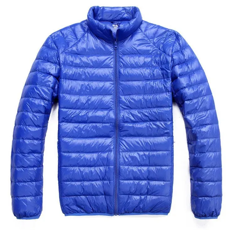 0-10℃ Men Winter Jackets Autumn Winter Ultra Light Duck Down Jackets Casual Portable Puffy Winter Coat for Men 4XL 5XL 6XL