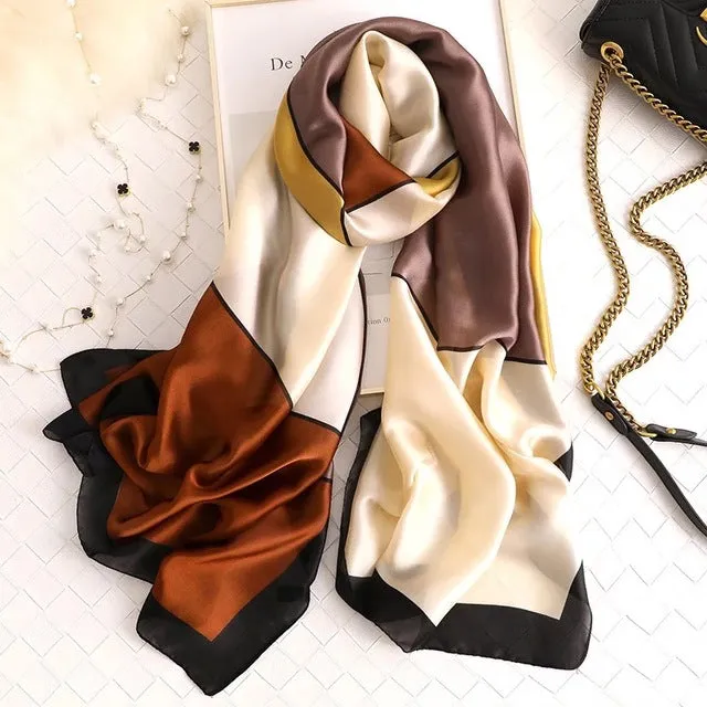 180*90cm Women Scarf Summer Silk Shawl  Wrap