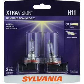 2-PK SYLVANIA H11 XtraVision Halogen Headlight Automotive Bulb