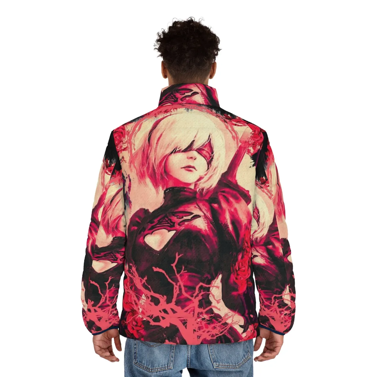 2B Nier Automata Roses Girl V2 Puffer Jacket