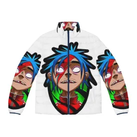 2D Puffer Jacket - Stylish Gorillaz & David Bowie-Inspired Outerwear