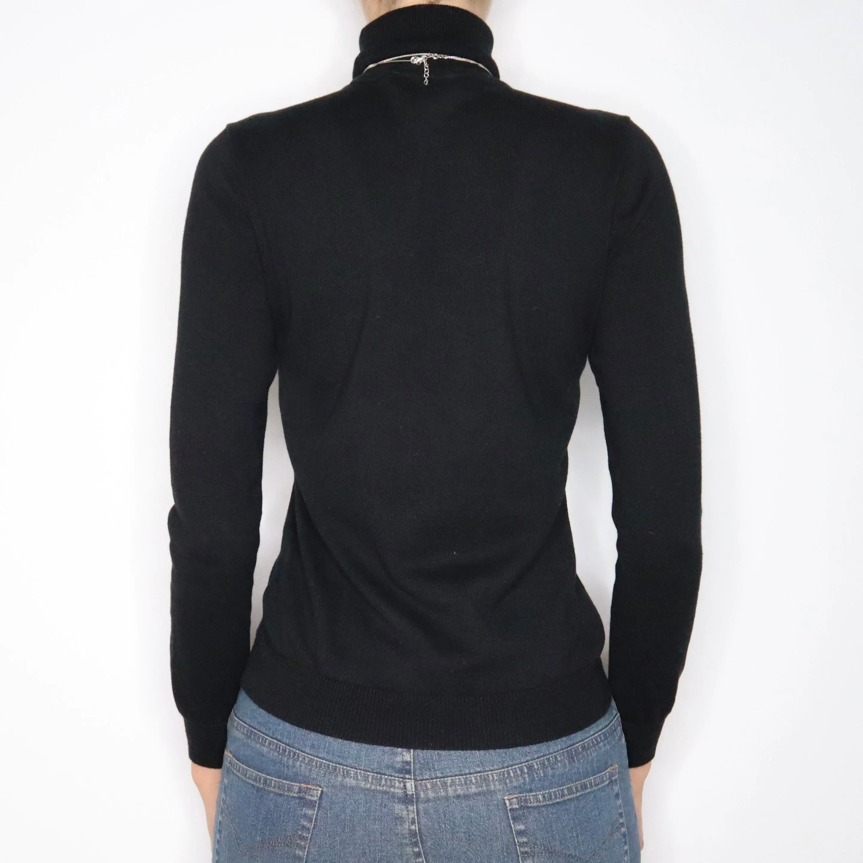 90s RALPH LAUREN Black Turtleneck Sweater (M)