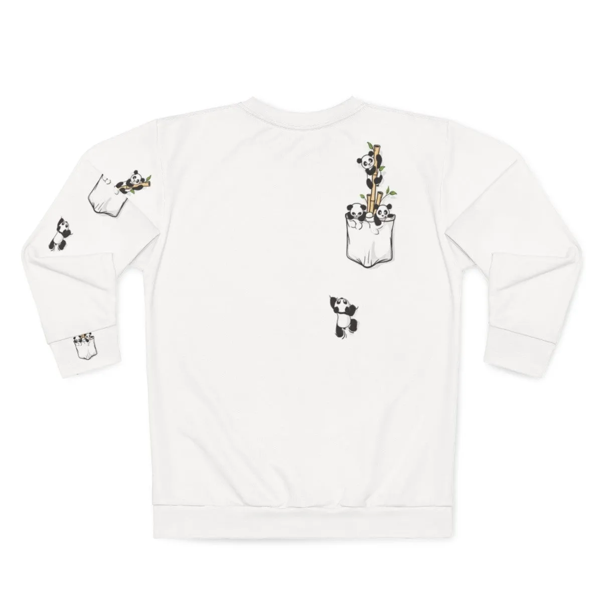 Adorable Pocket Pandas Sweatshirt - Cute Animal Graphic Sweater