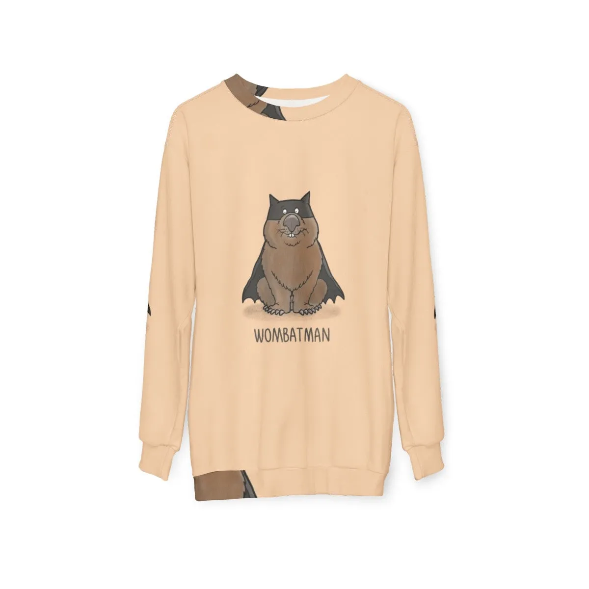 Adorable Wombat Superhero Sweatshirt for Animal Lovers