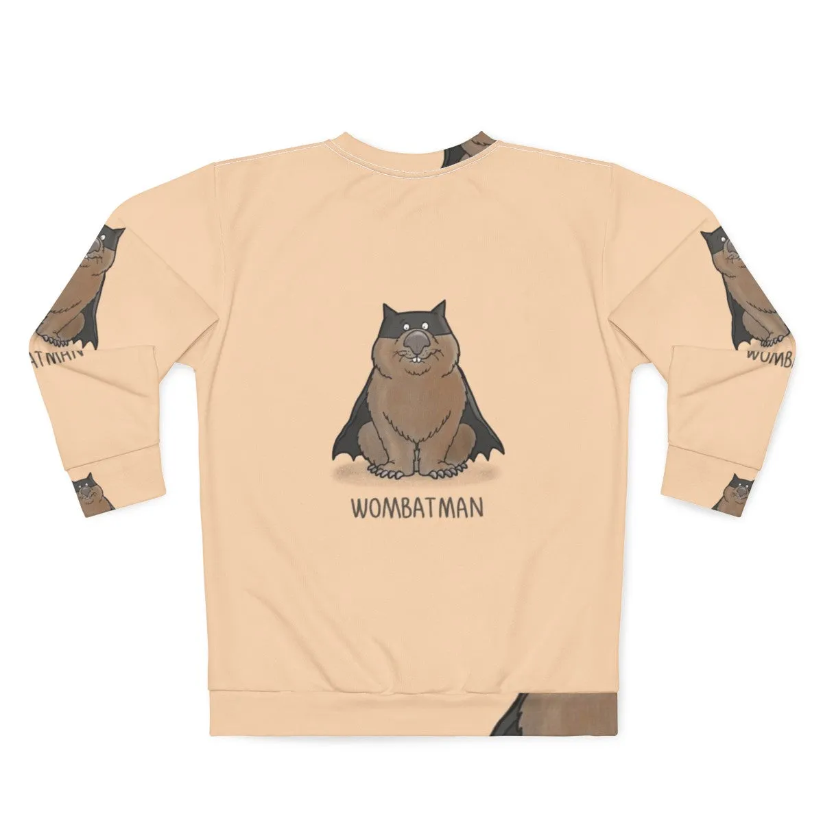 Adorable Wombat Superhero Sweatshirt for Animal Lovers