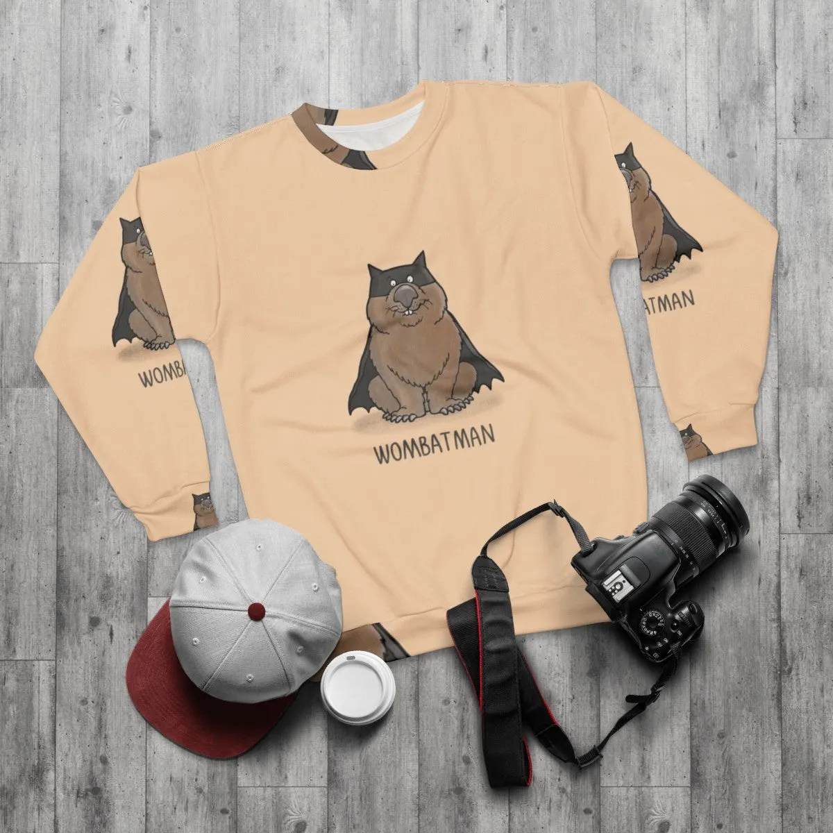 Adorable Wombat Superhero Sweatshirt for Animal Lovers