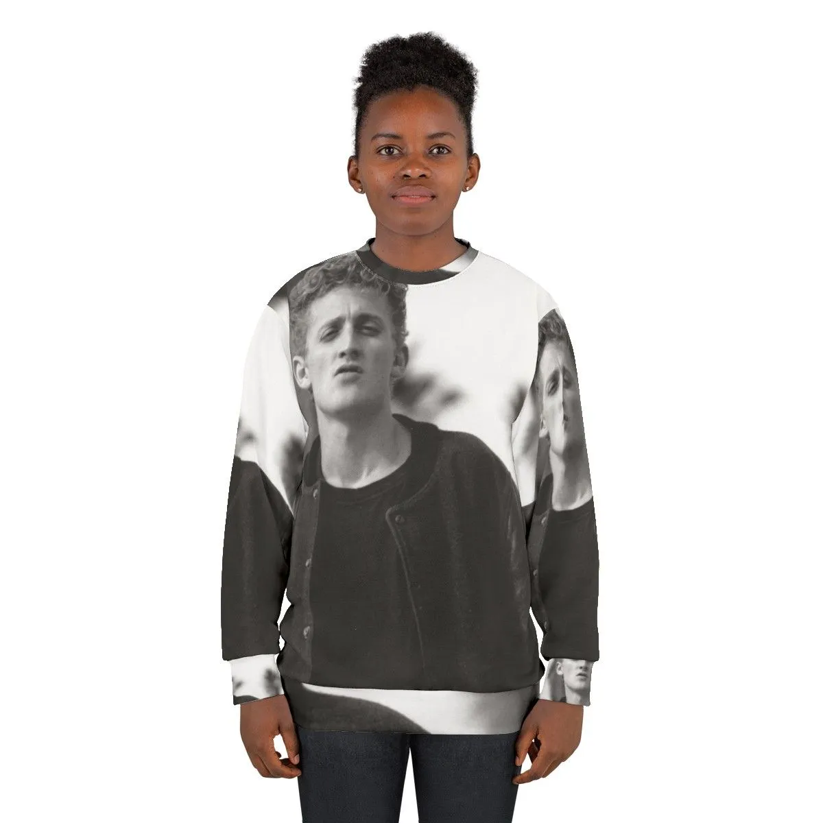 Alex Black and White Movie Star Sweatshirt