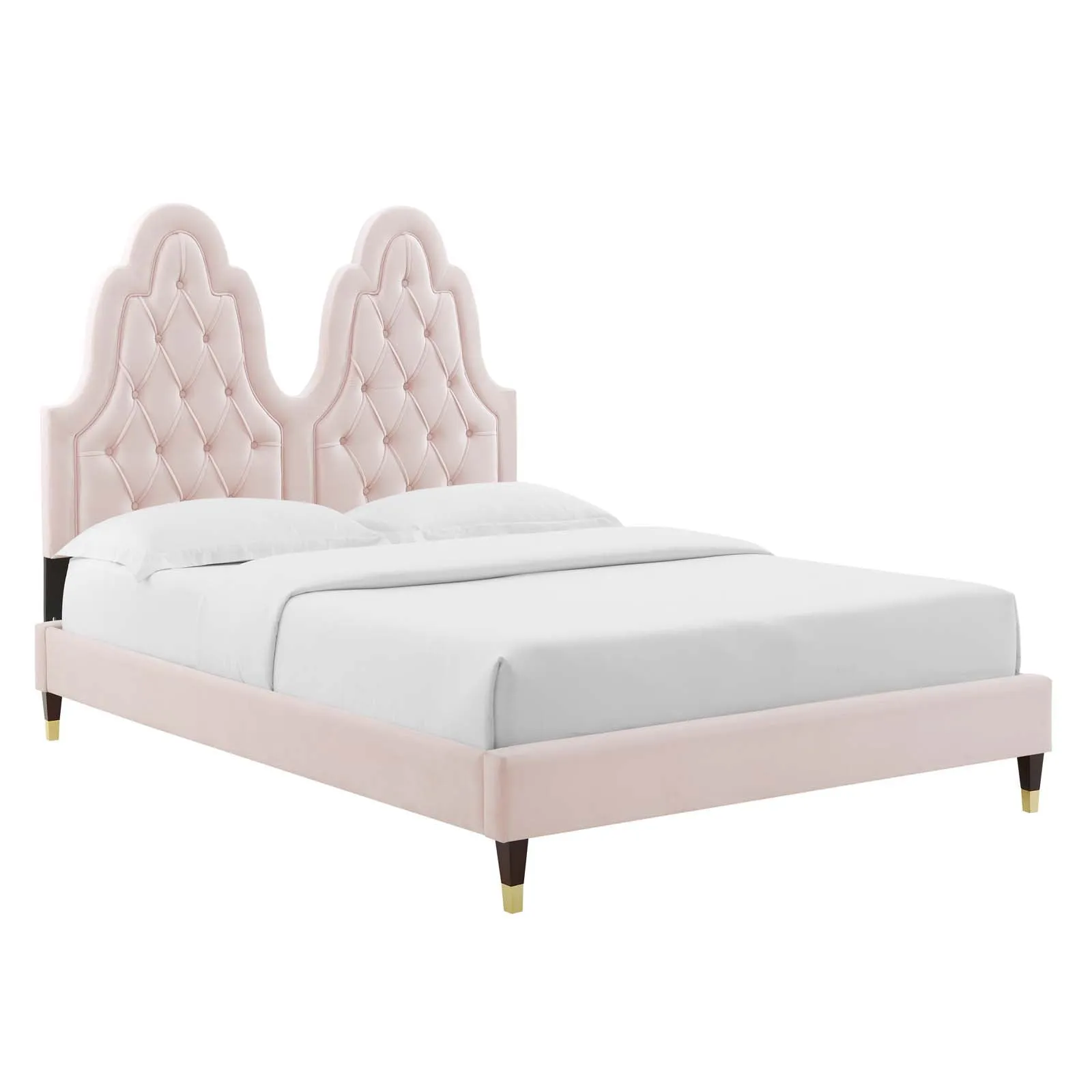 Alexandria  Tufted Performance Velvet Platform Bed