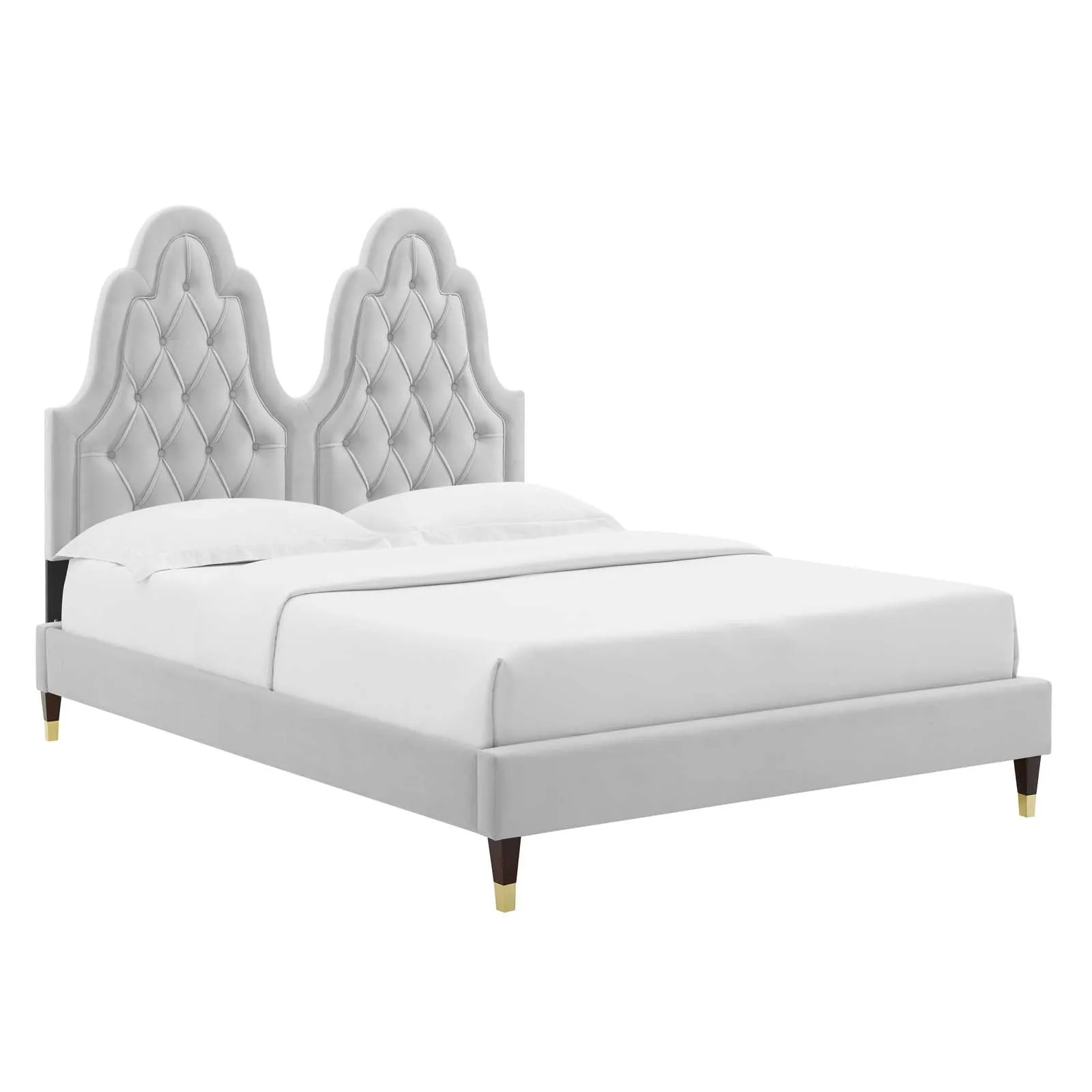 Alexandria  Tufted Performance Velvet Platform Bed