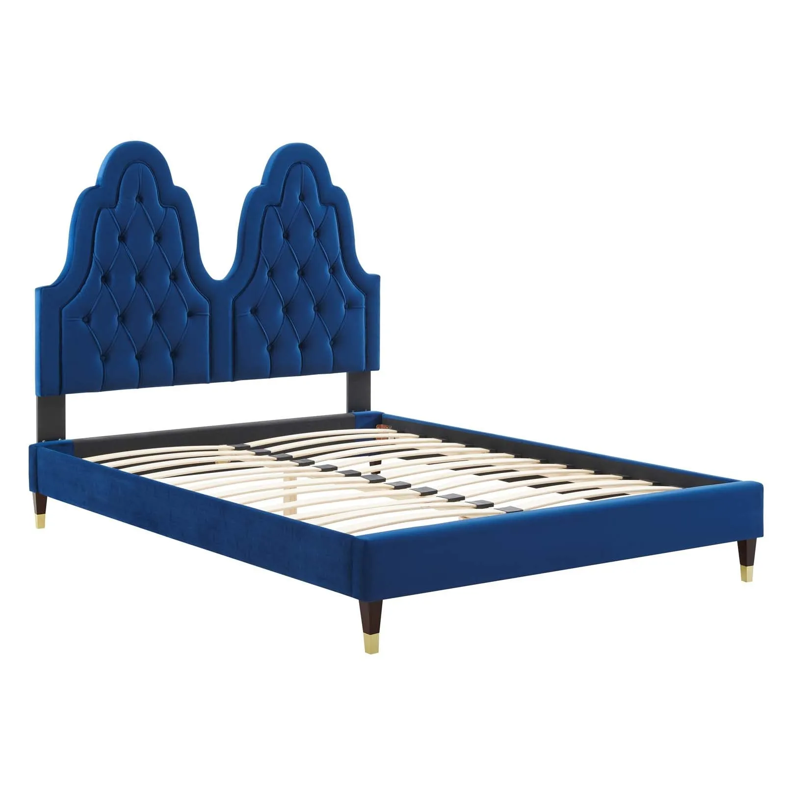 Alexandria  Tufted Performance Velvet Platform Bed