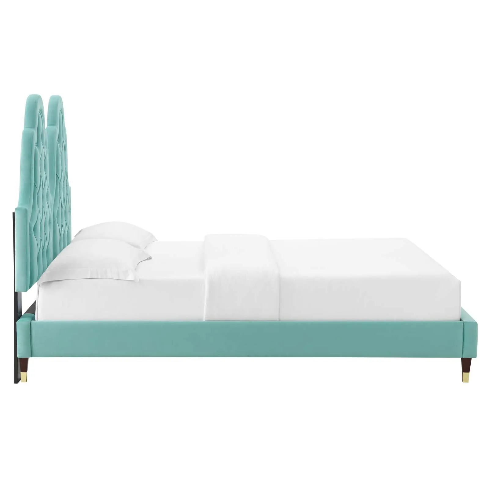 Alexandria  Tufted Performance Velvet Platform Bed