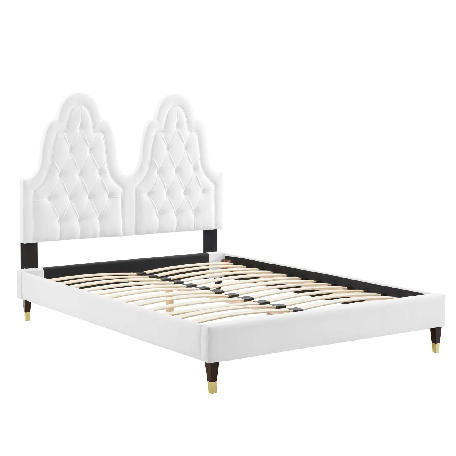 Alexandria  Tufted Performance Velvet Platform Bed