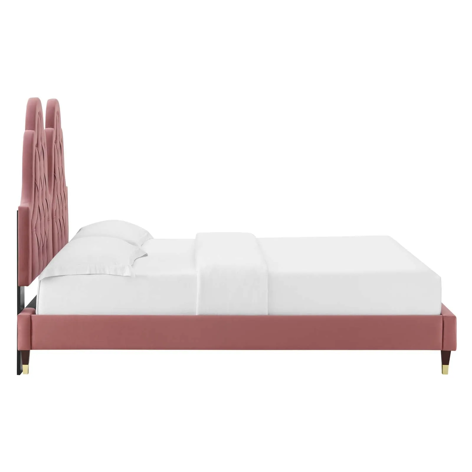 Alexandria  Tufted Performance Velvet Platform Bed