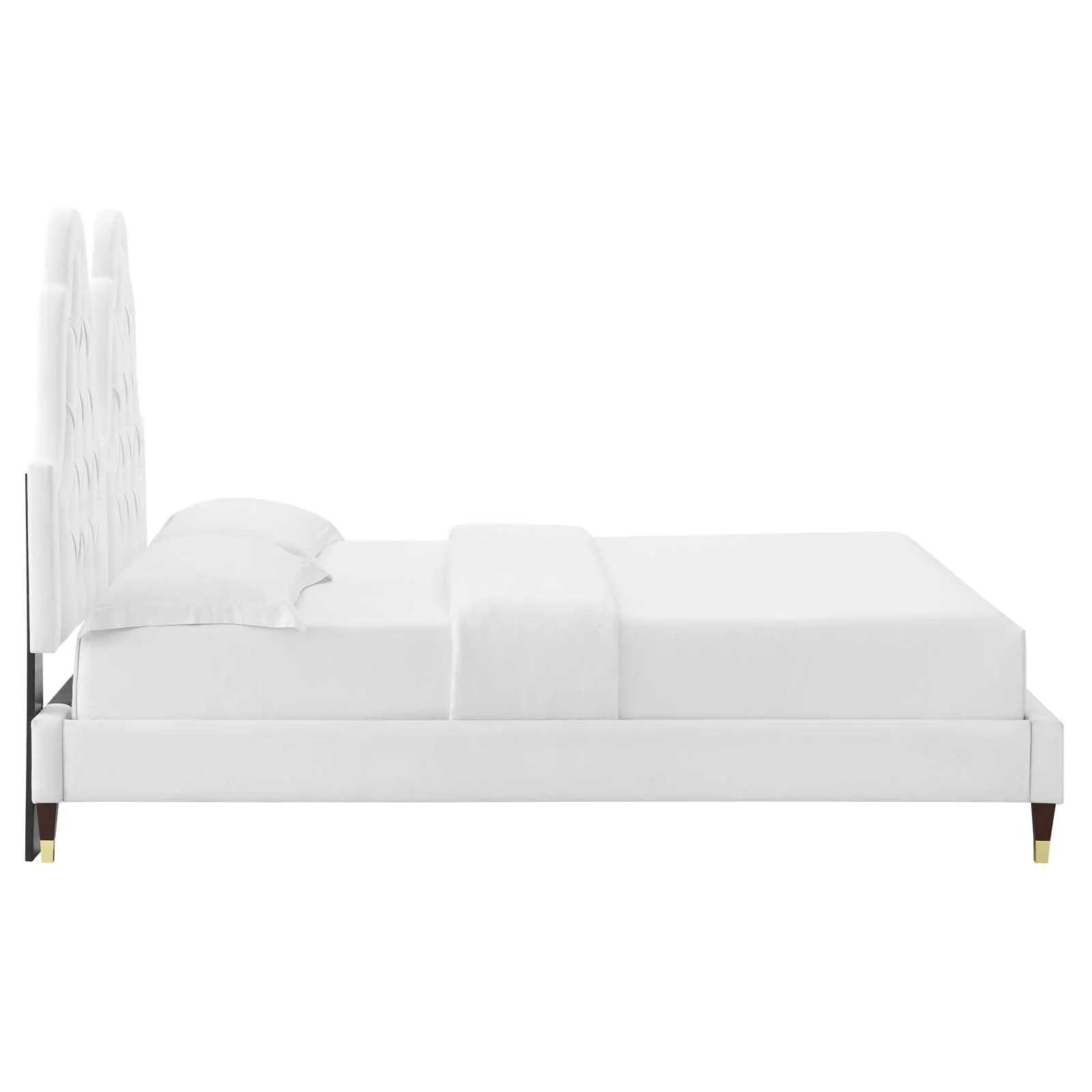 Alexandria  Tufted Performance Velvet Platform Bed