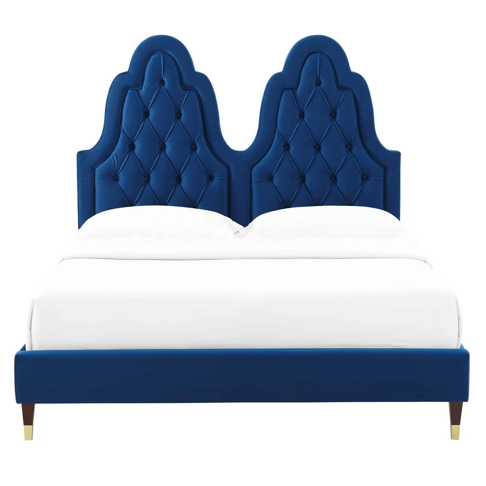 Alexandria  Tufted Performance Velvet Platform Bed