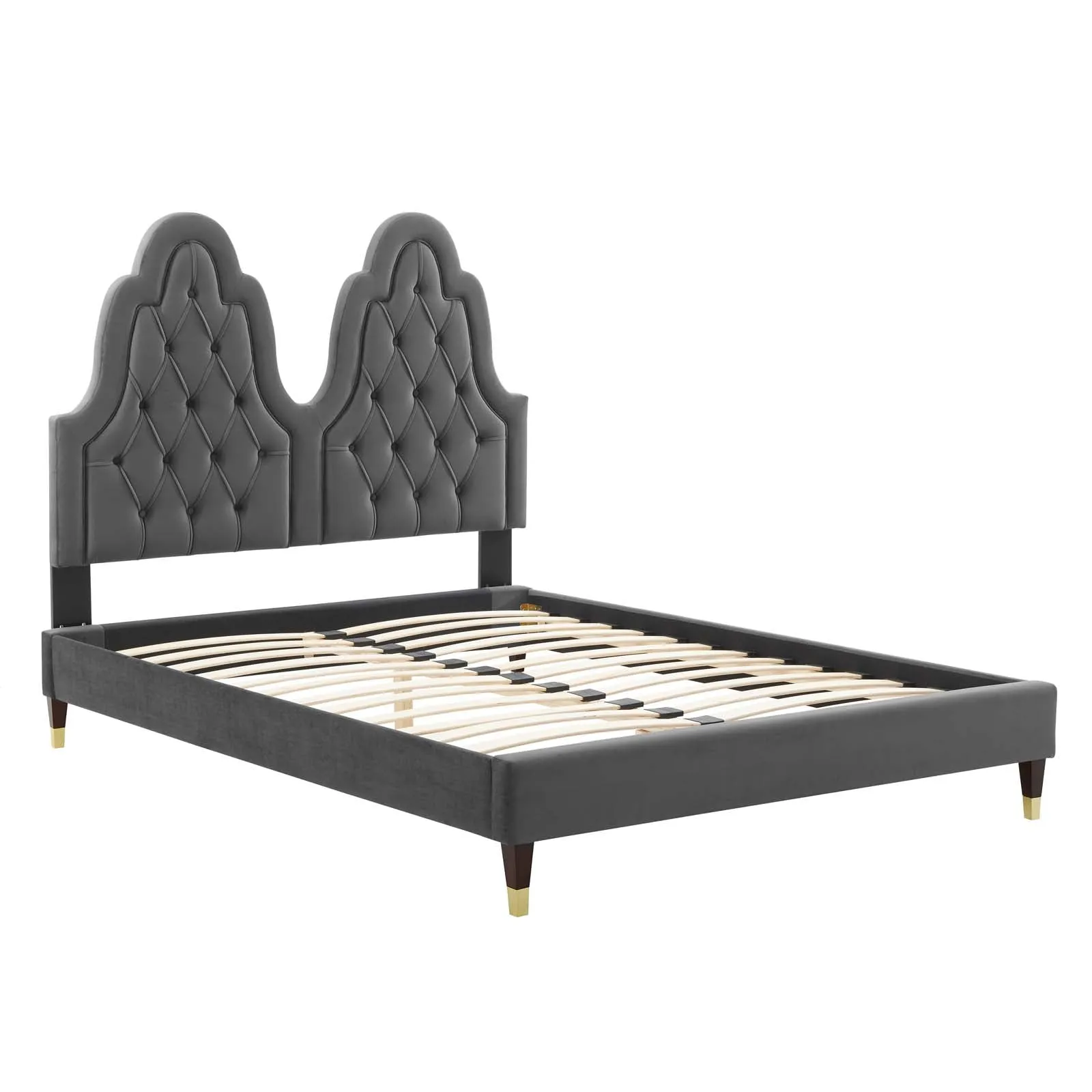 Alexandria  Tufted Performance Velvet Platform Bed