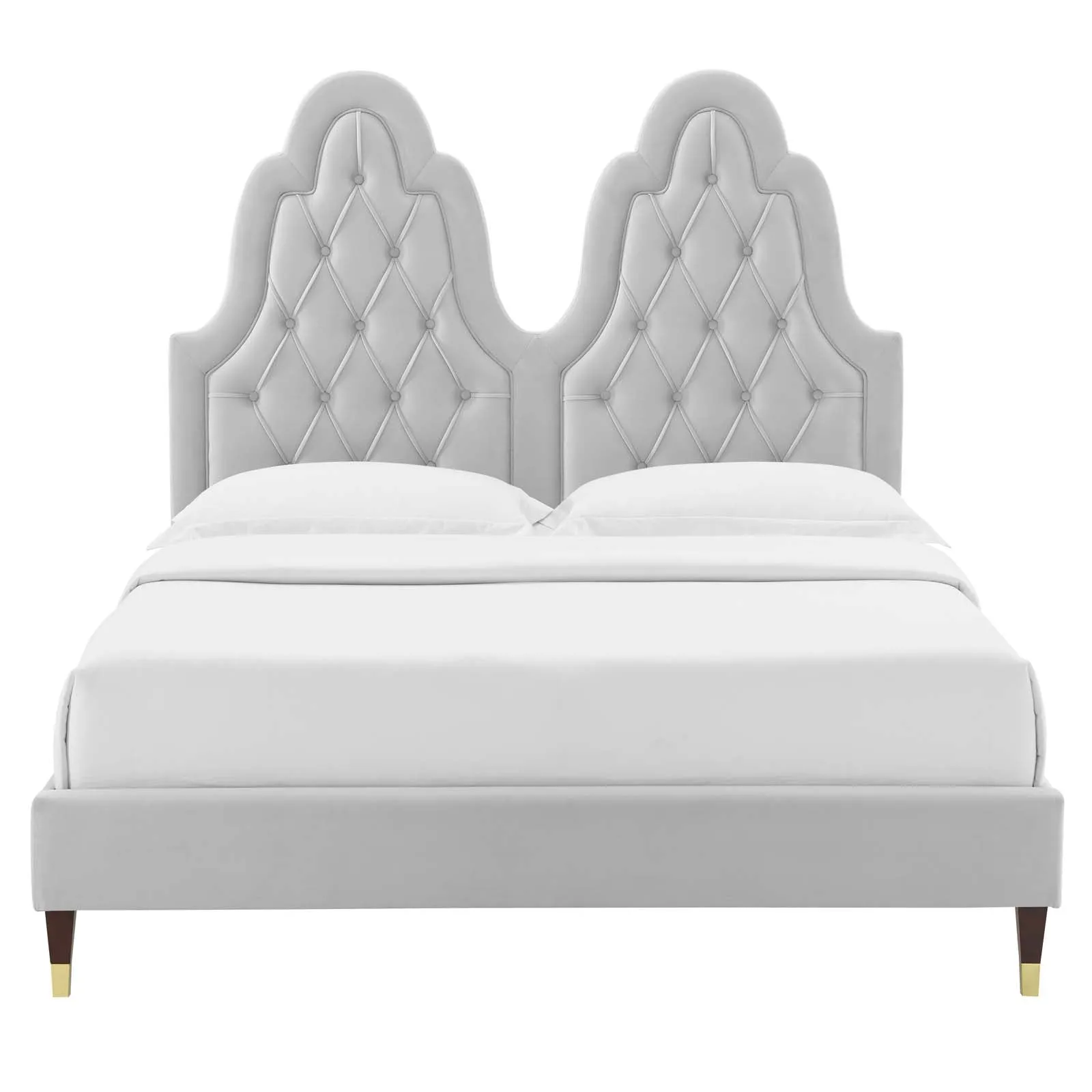 Alexandria  Tufted Performance Velvet Platform Bed