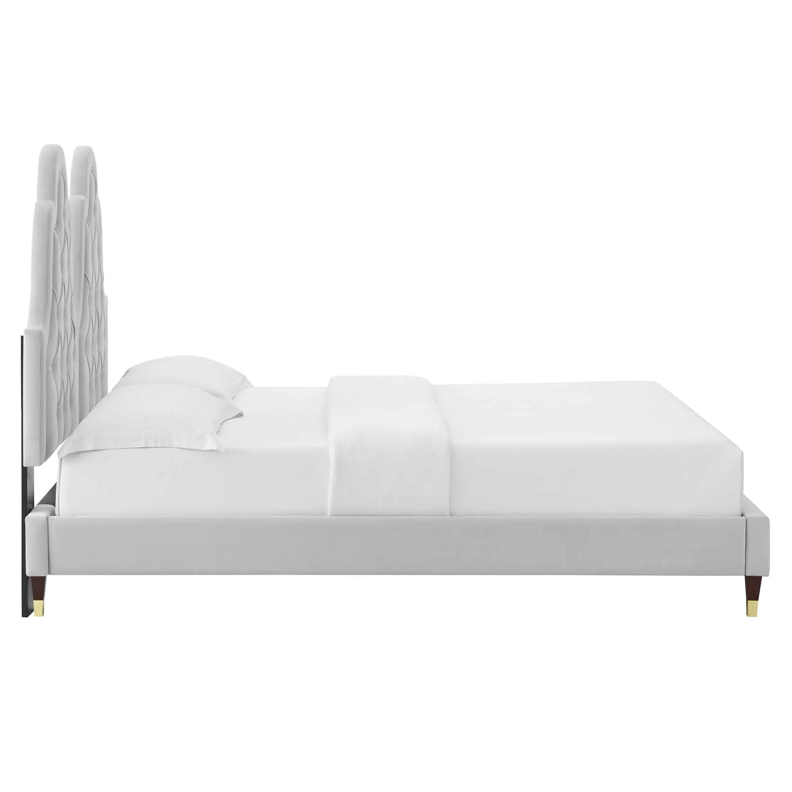 Alexandria  Tufted Performance Velvet Platform Bed