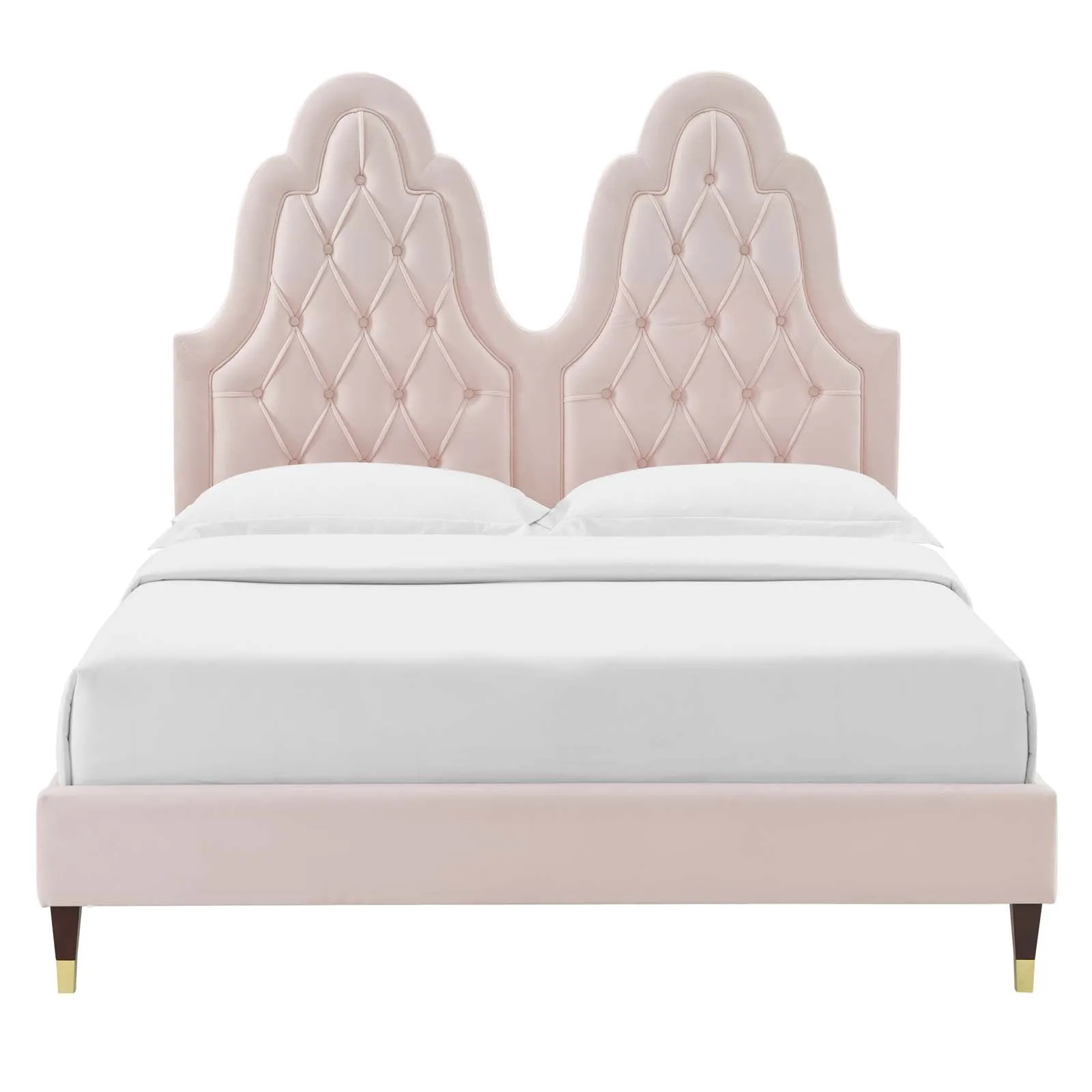 Alexandria  Tufted Performance Velvet Platform Bed