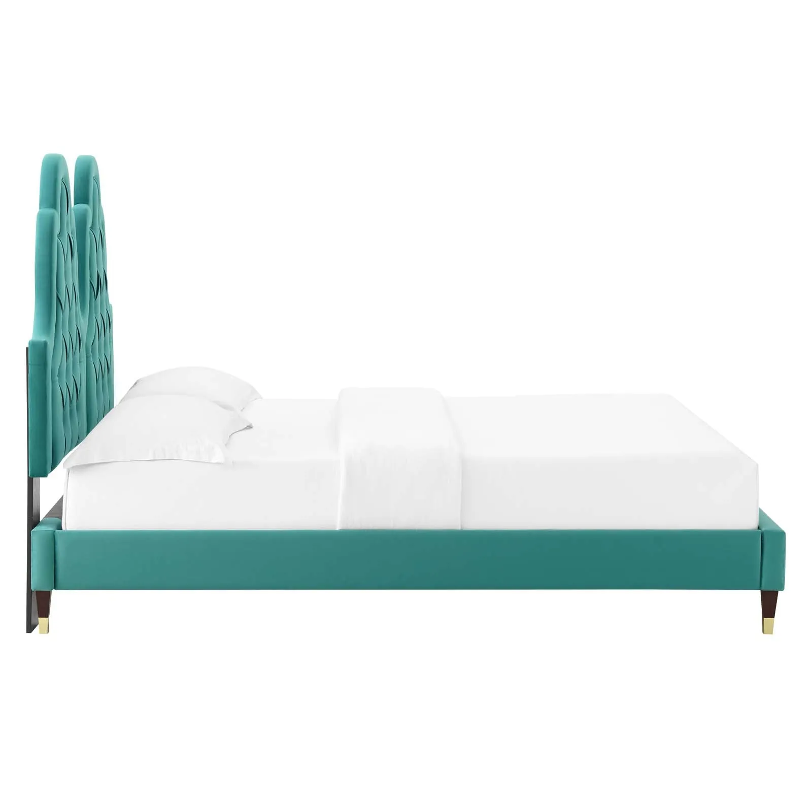 Alexandria  Tufted Performance Velvet Platform Bed