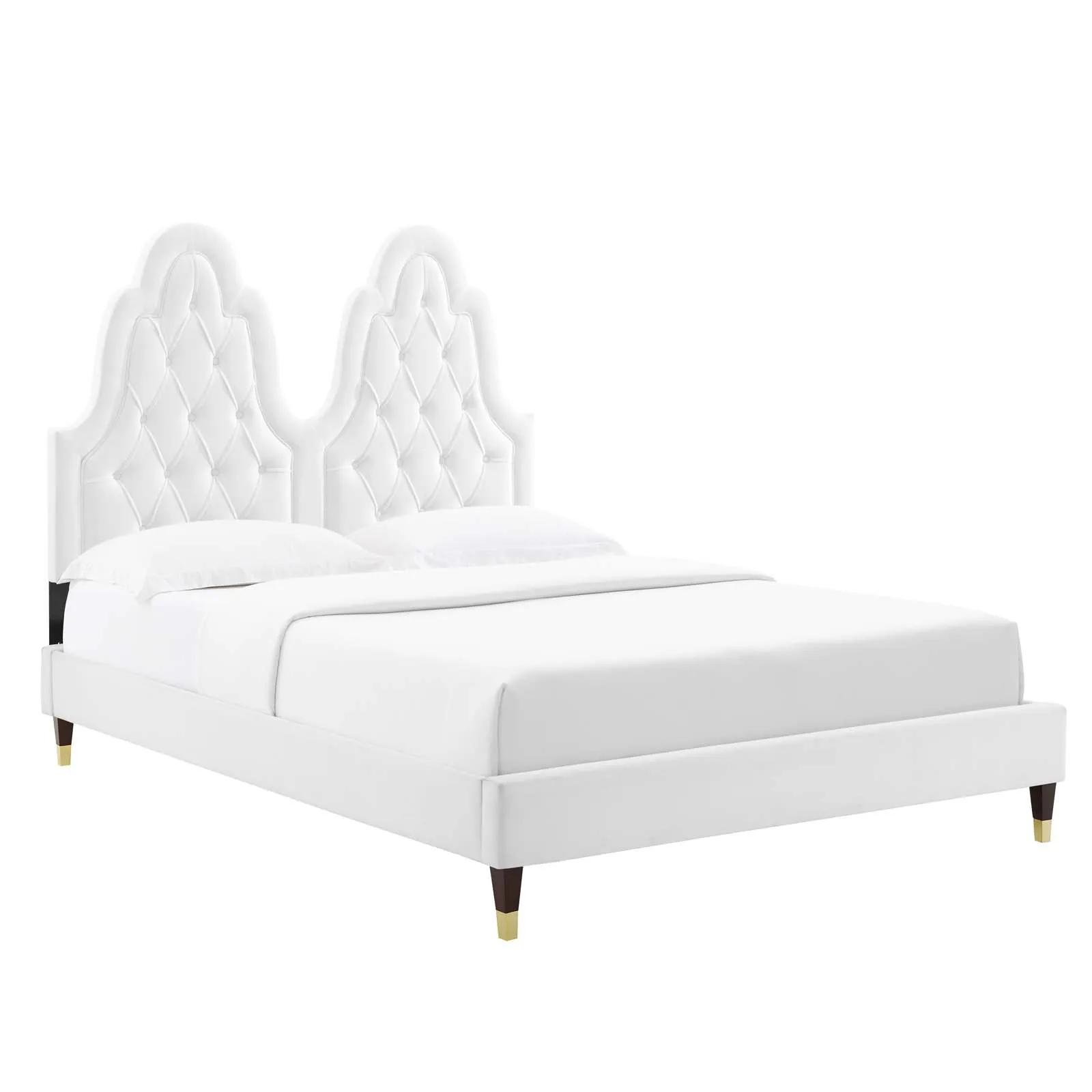 Alexandria  Tufted Performance Velvet Platform Bed