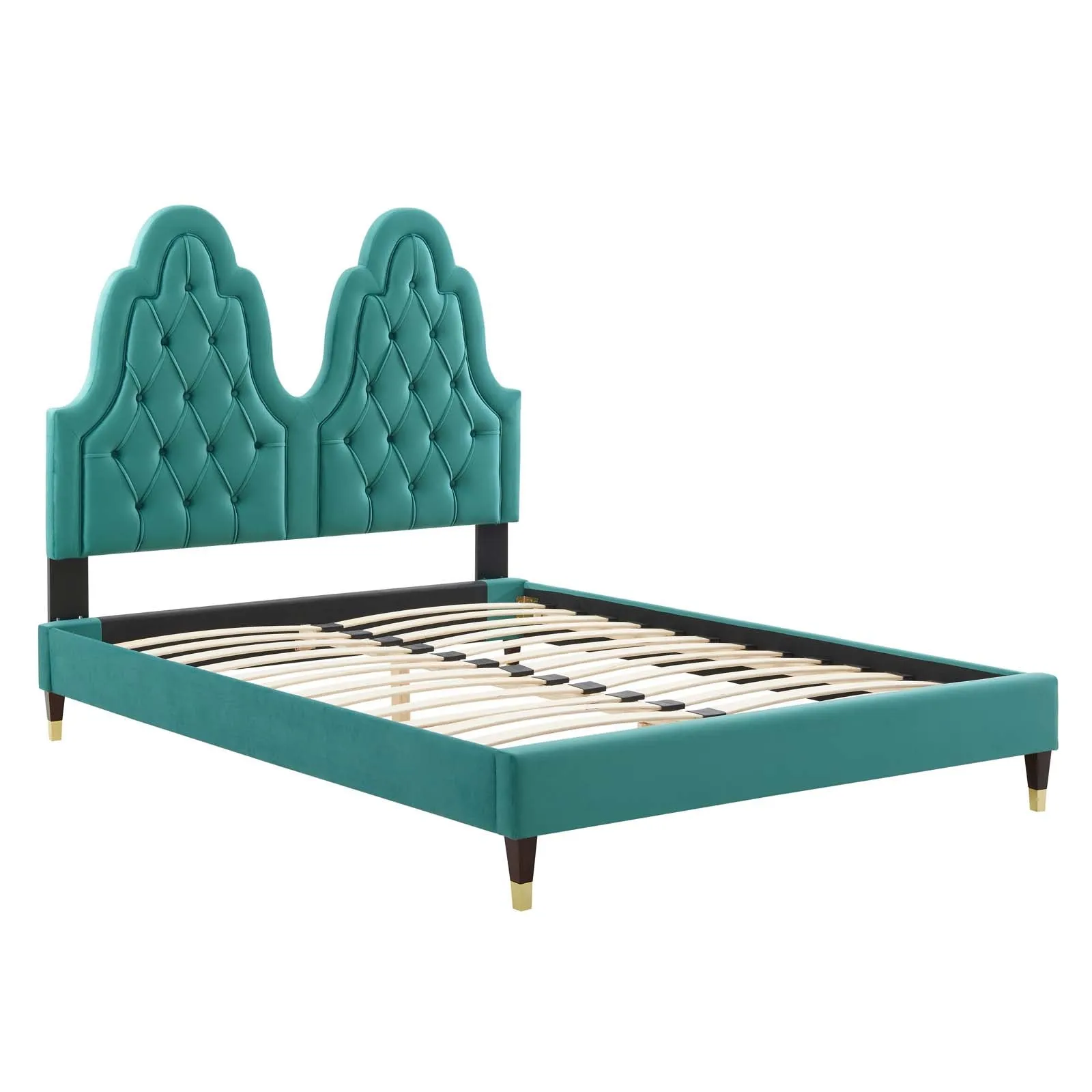 Alexandria  Tufted Performance Velvet Platform Bed