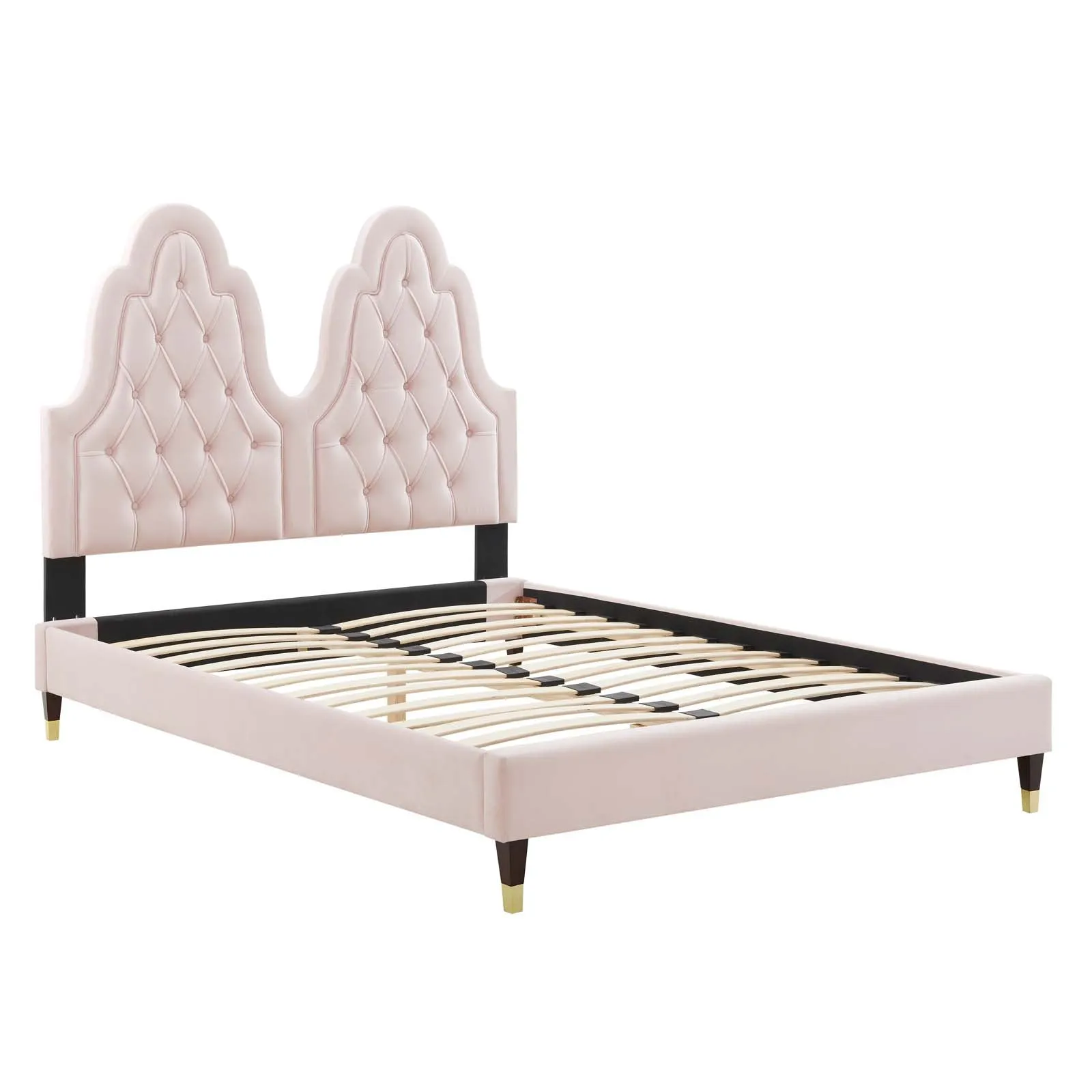 Alexandria  Tufted Performance Velvet Platform Bed