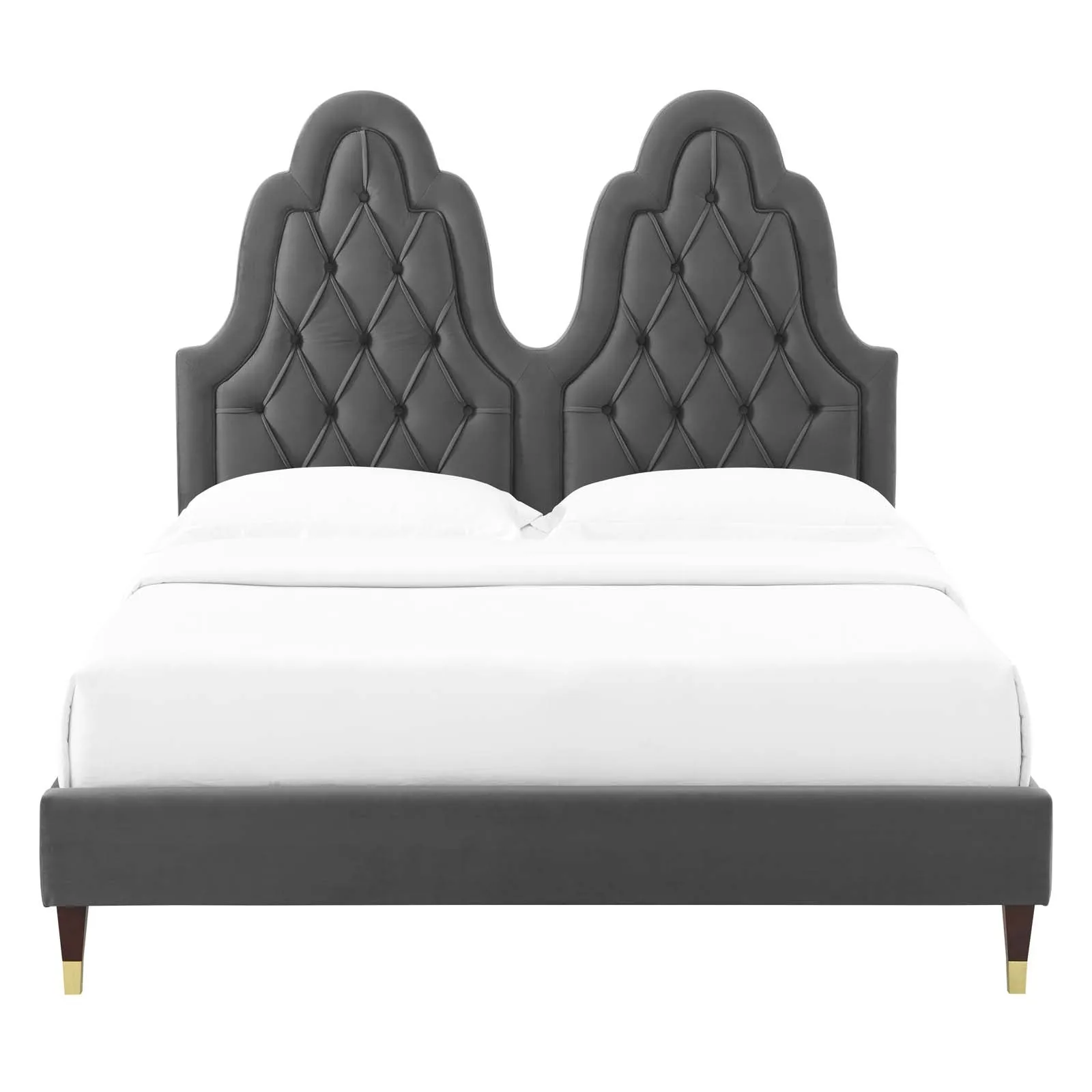 Alexandria  Tufted Performance Velvet Platform Bed