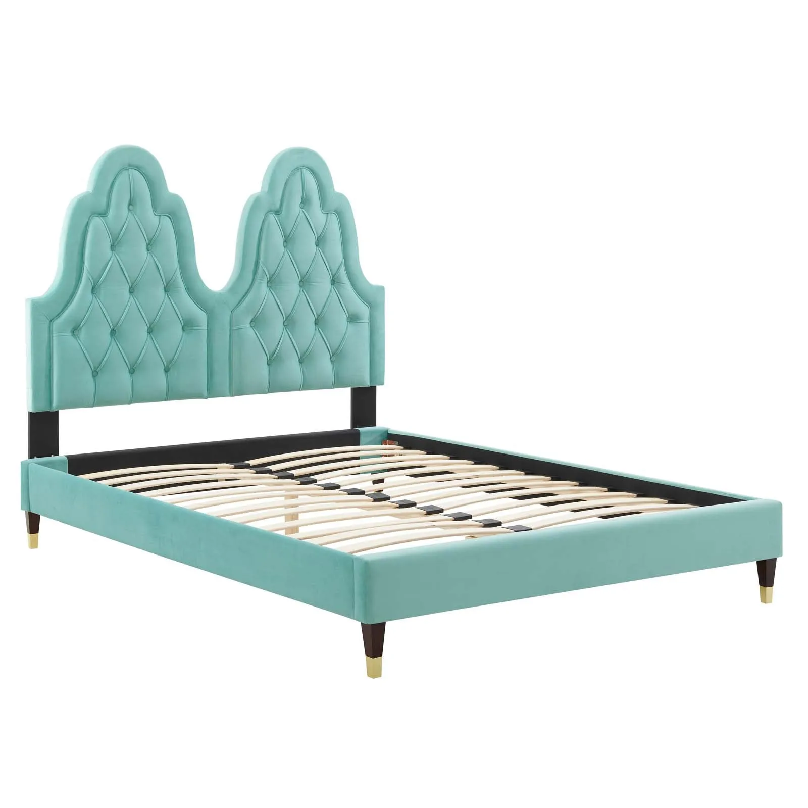 Alexandria  Tufted Performance Velvet Platform Bed