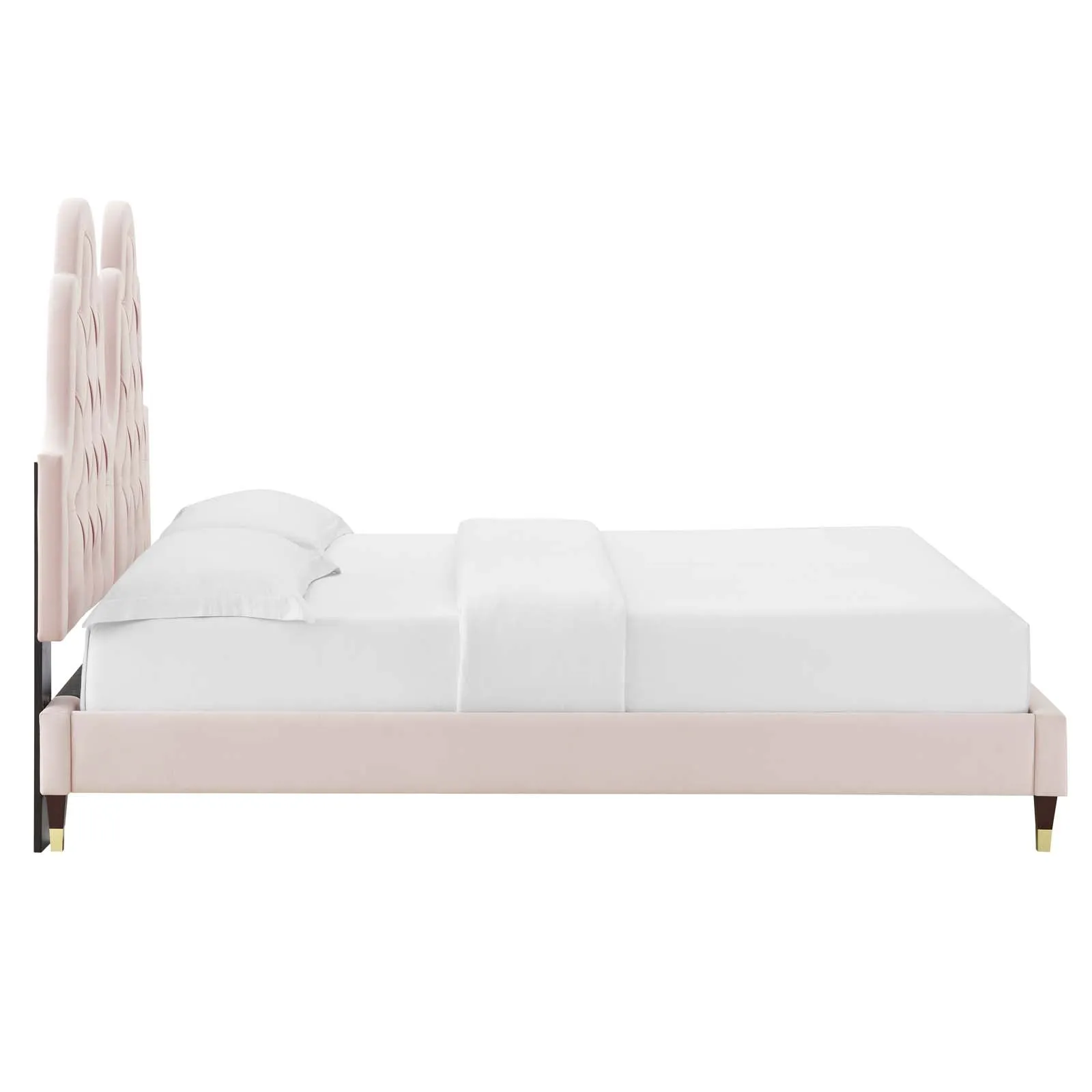 Alexandria  Tufted Performance Velvet Platform Bed