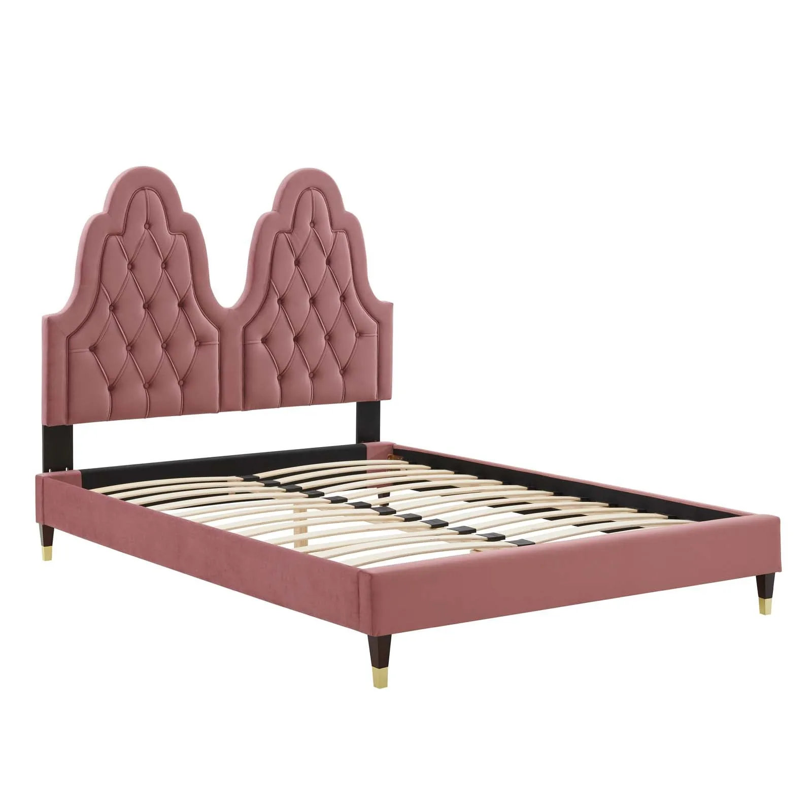 Alexandria  Tufted Performance Velvet Platform Bed