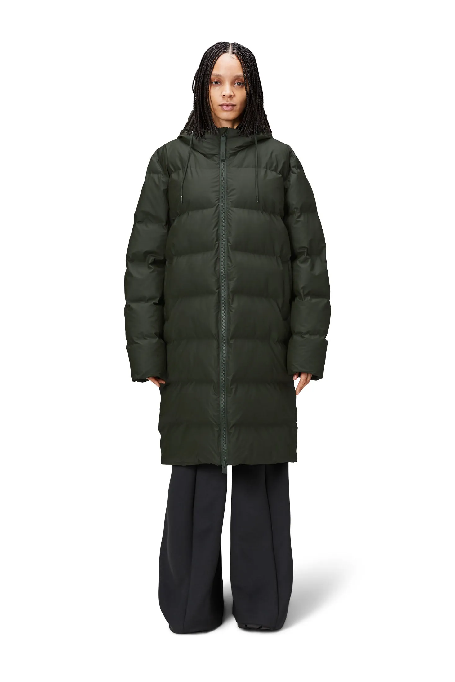 Alta Longer Puffer Jacket - Green