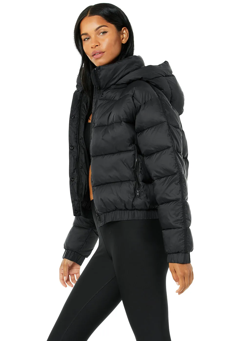 Aspen Love Puffer Jacket - Black