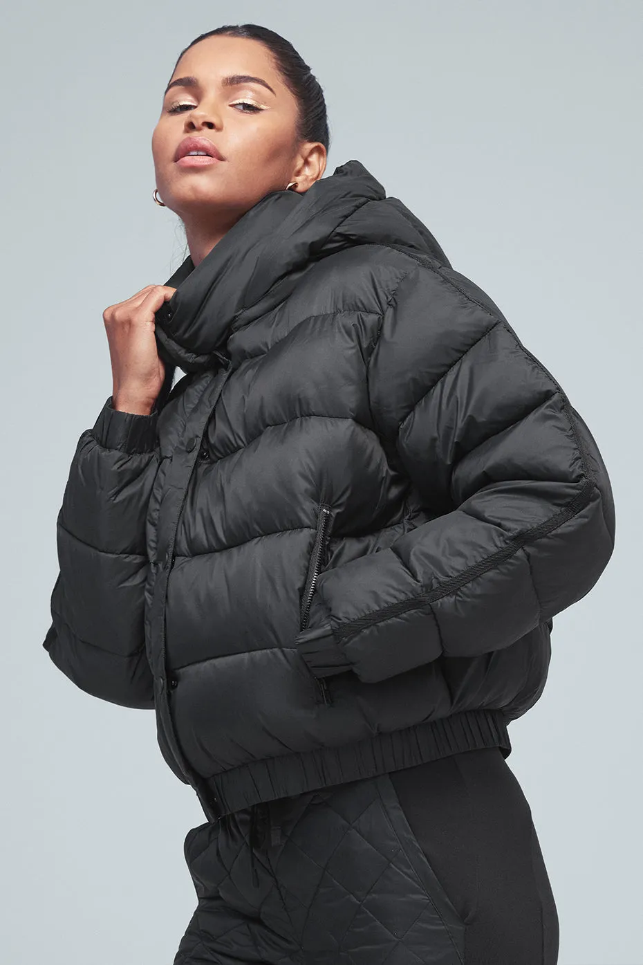 Aspen Love Puffer Jacket - Black