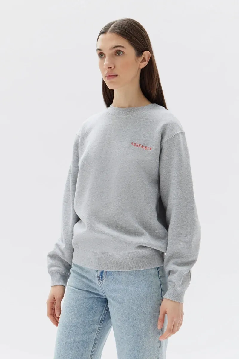 Assembly Label - Pax Logo Fleece - Grey Marle/Red