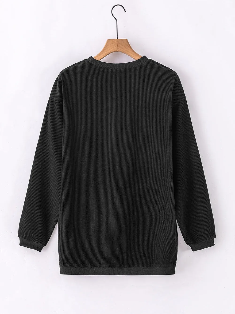 Basic Ribbed Knit T-Shirt for Women