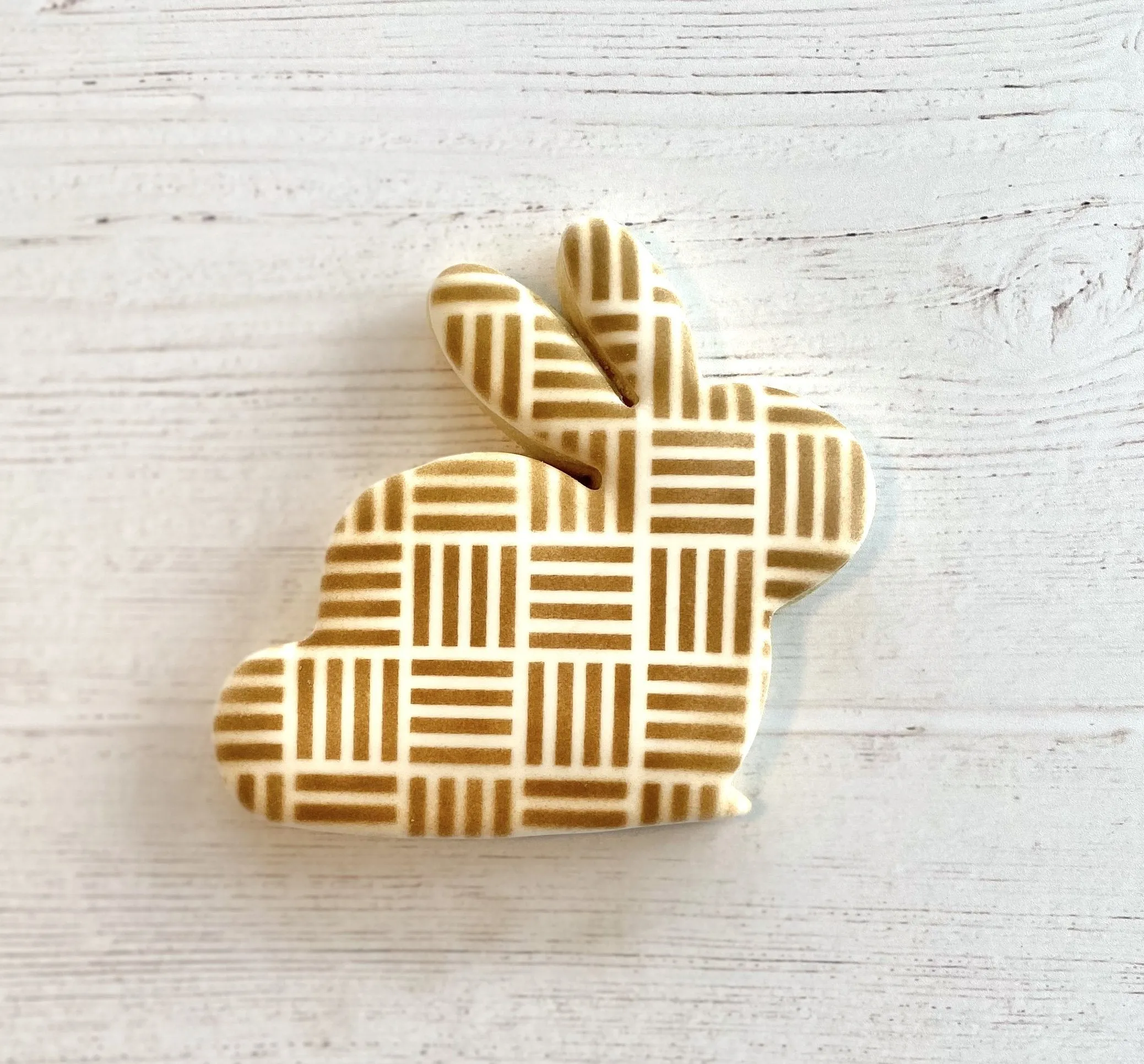 Basketweave Pattern Cookie Stencil