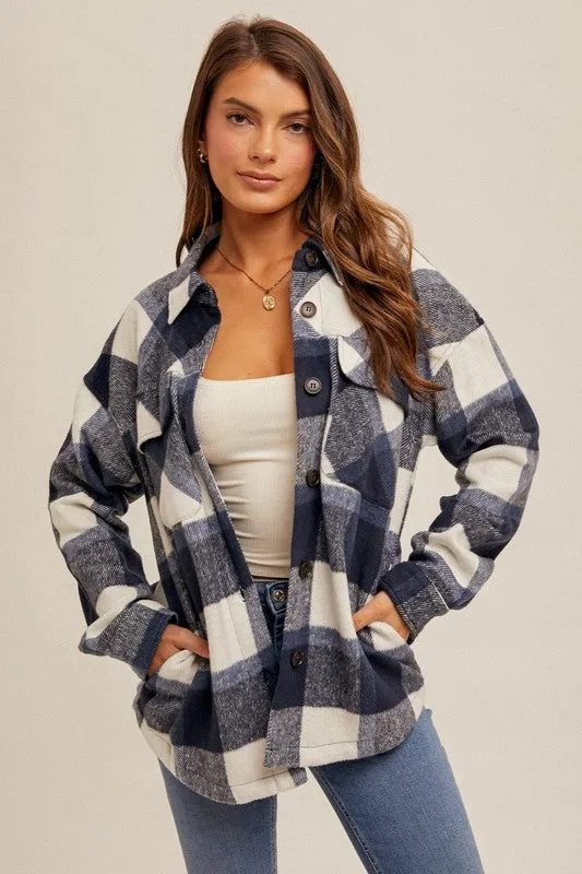 Bennett Brushed Plaid Shacket