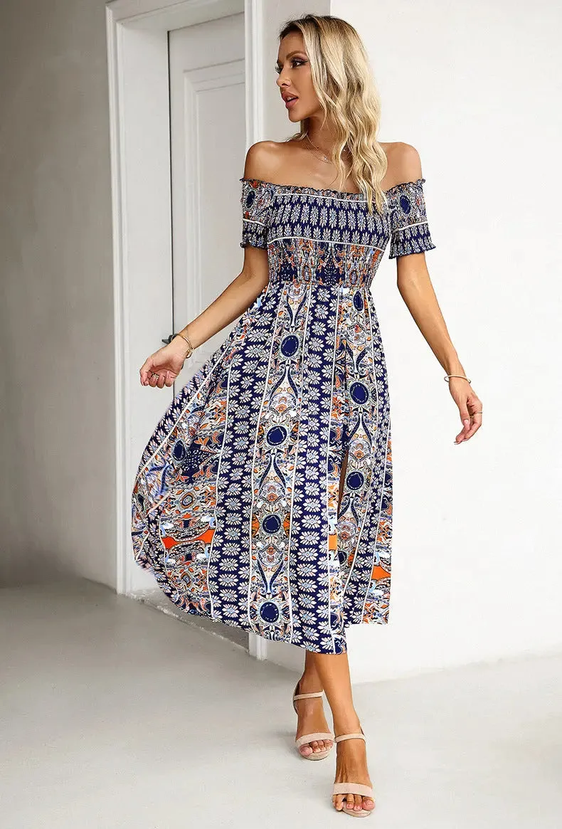 Bohemian Off Shoulder Dress