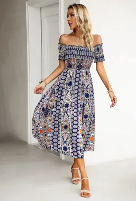 Bohemian Off Shoulder Dress