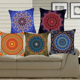 Boho Throw Pillow Stramonium Geometric Cushion Cover