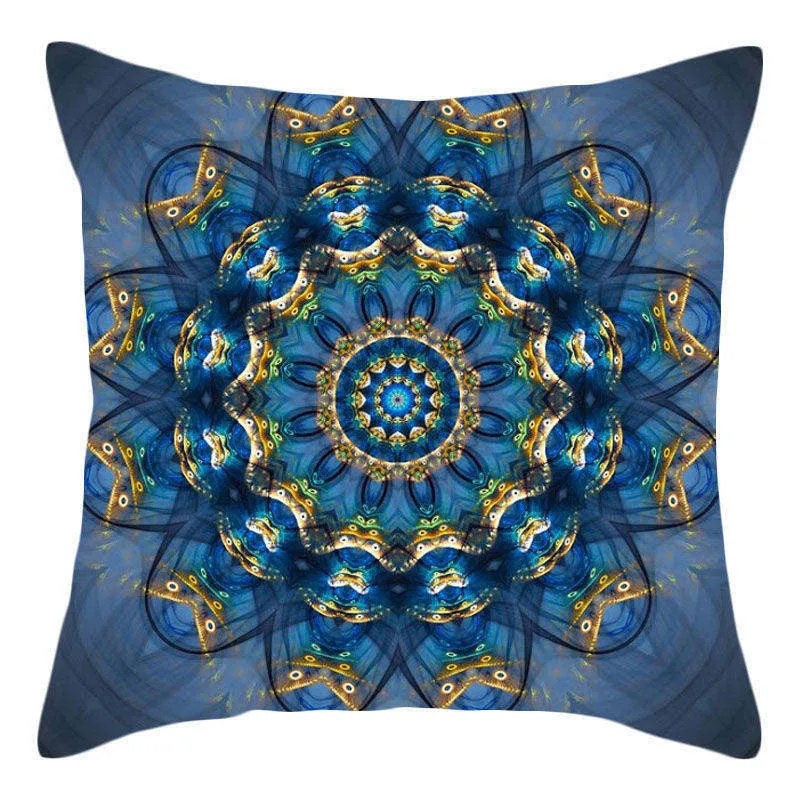 Boho Throw Pillow Stramonium Geometric Cushion Cover