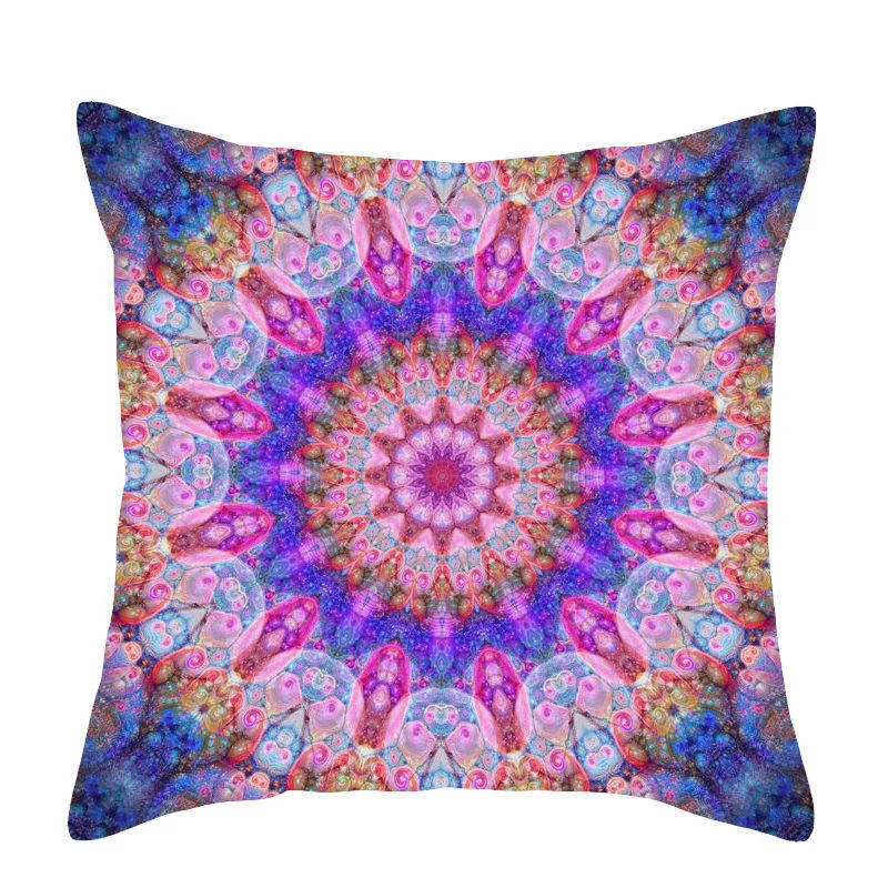 Boho Throw Pillow Stramonium Geometric Cushion Cover