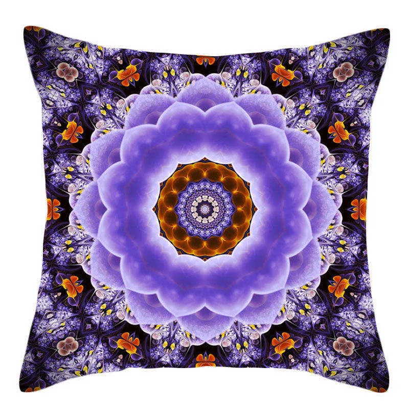 Boho Throw Pillow Stramonium Geometric Cushion Cover