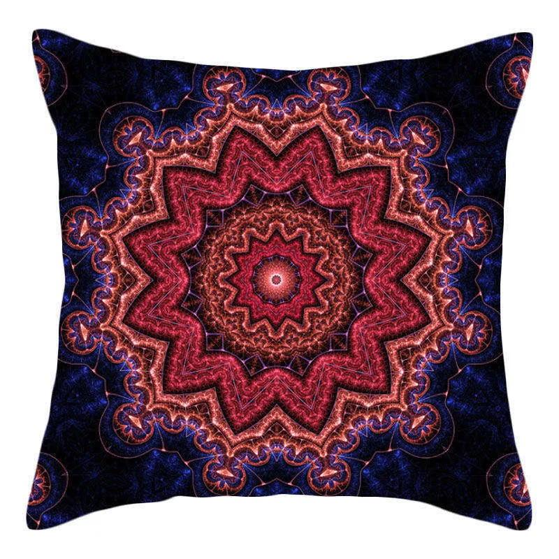 Boho Throw Pillow Stramonium Geometric Cushion Cover