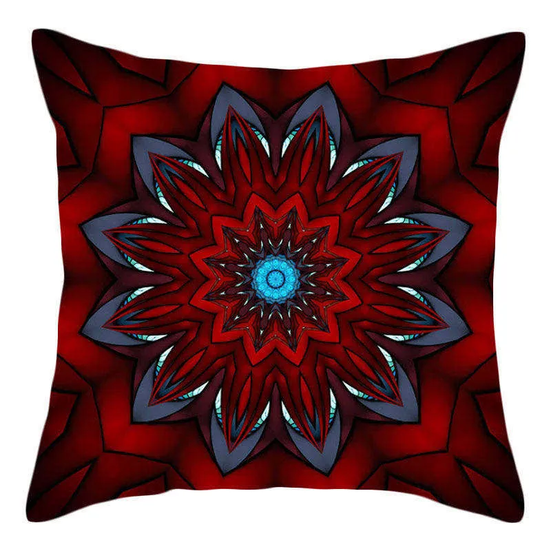 Boho Throw Pillow Stramonium Geometric Cushion Cover