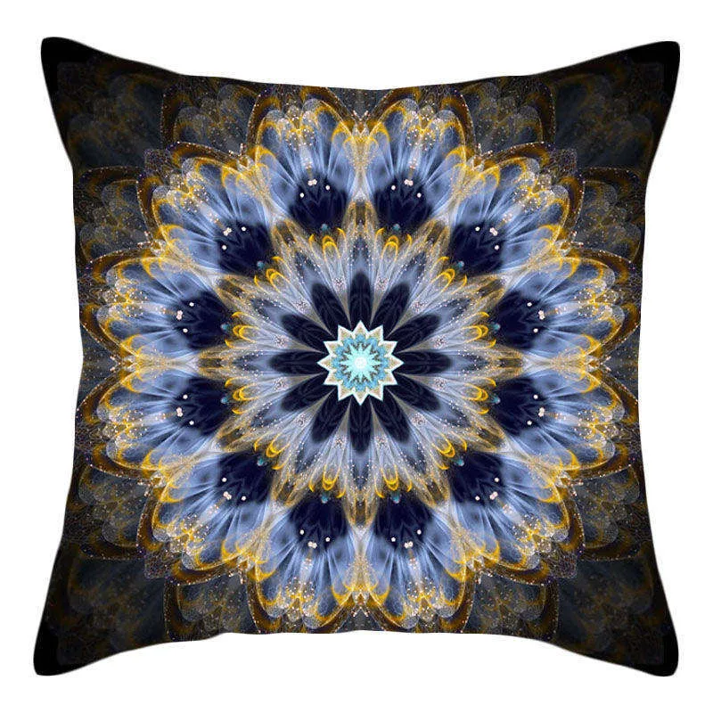 Boho Throw Pillow Stramonium Geometric Cushion Cover