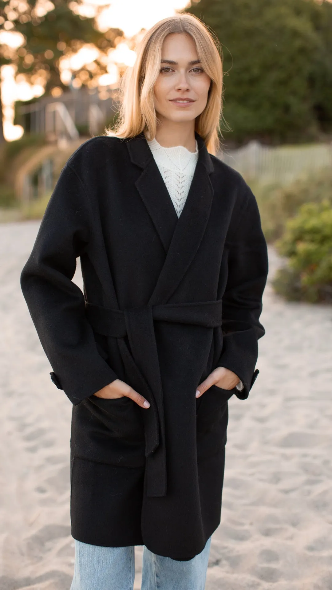 Bryn Wool Coat - Black